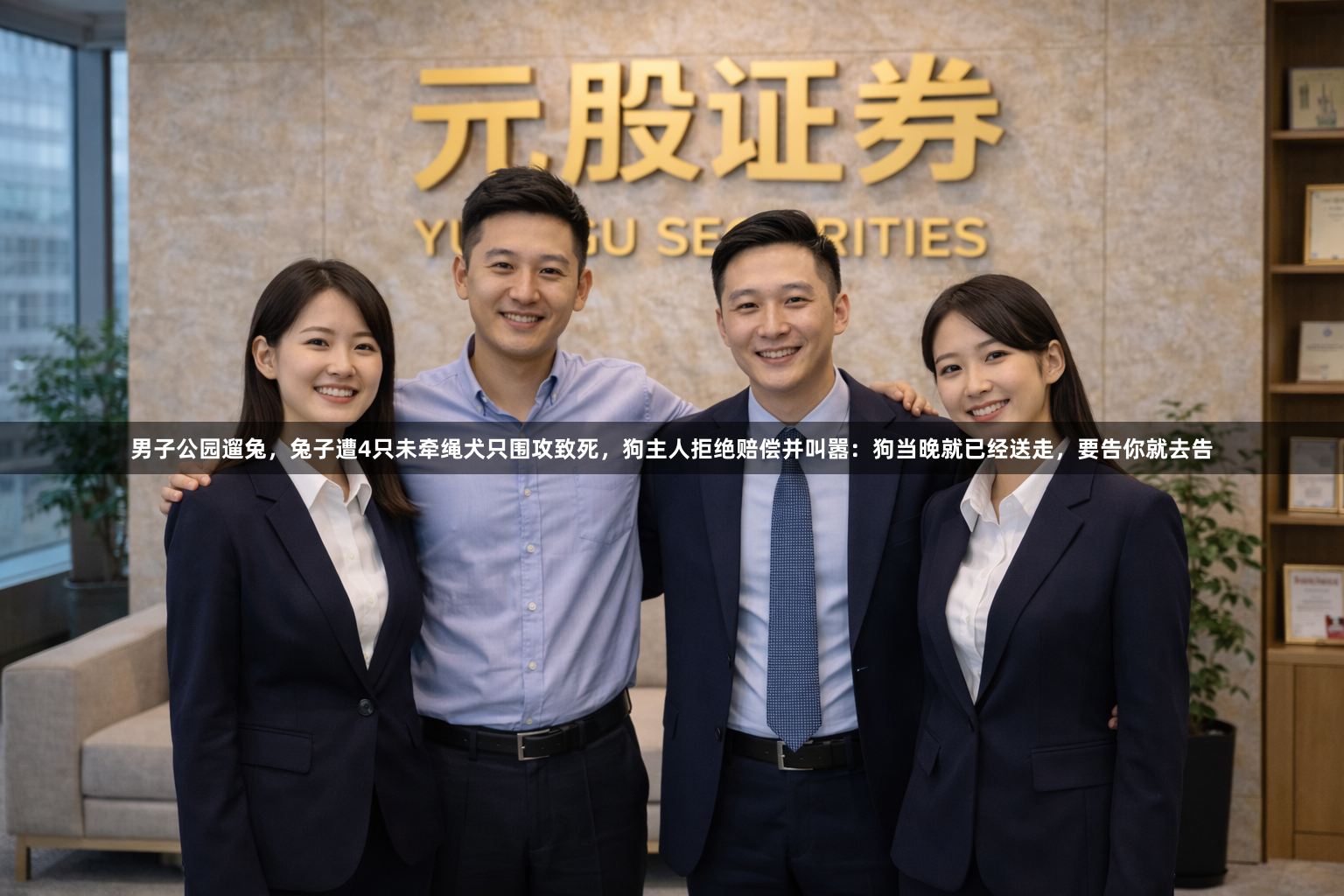 男子公园遛兔，兔子遭4只未牵绳犬只围攻致死，狗主人拒绝赔偿并叫嚣：狗当晚就已经送走，要告你就去告