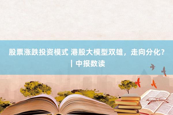 股票涨跌投资模式 港股大模型双雄，走向分化？｜中报数读